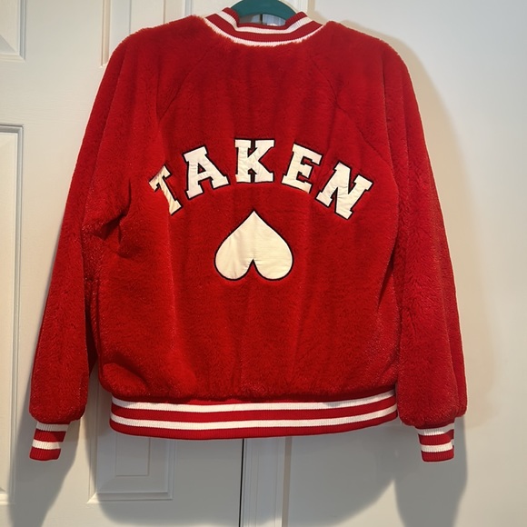 Fuzzy bomber jacket from forever 21 - Picture 2 of 3